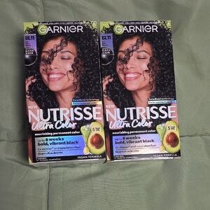 Garnier Nutrisse Nourishing Adult Hair Color Creme, BL11 Jet Blue Black